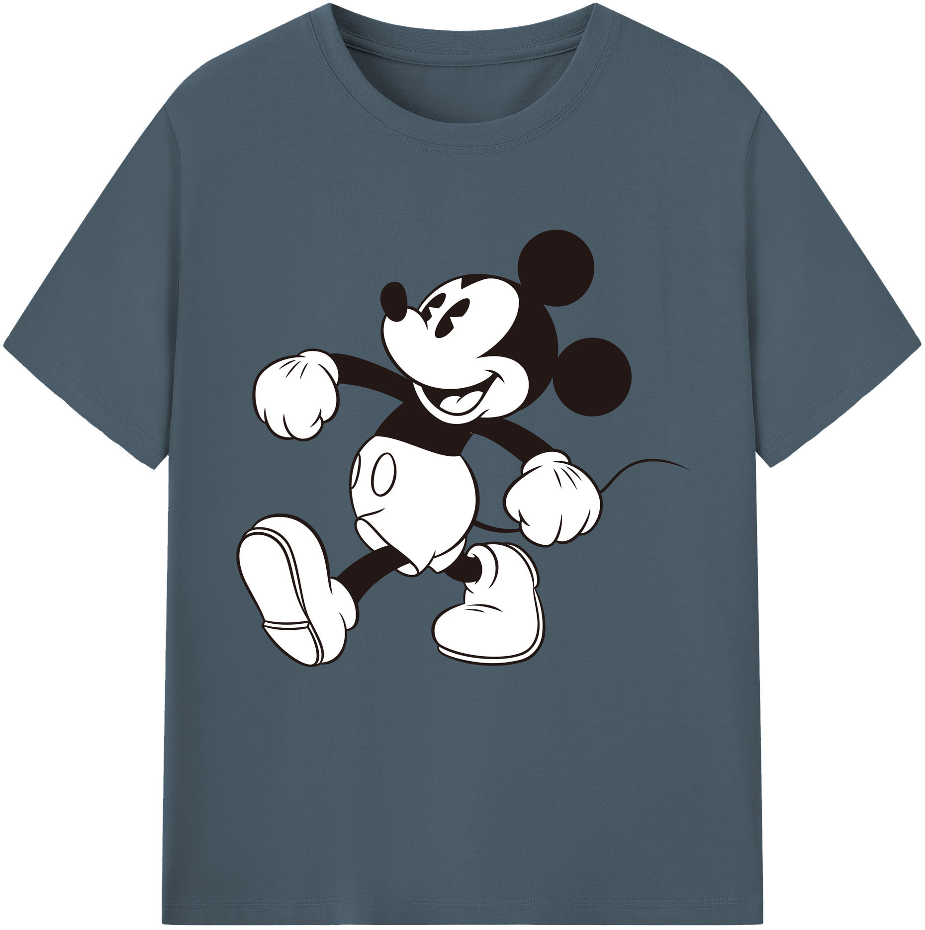 （画像用） ミッキーマウス Mickey Mouse 綿100％半袖Tシャツ（フロントプリント）
